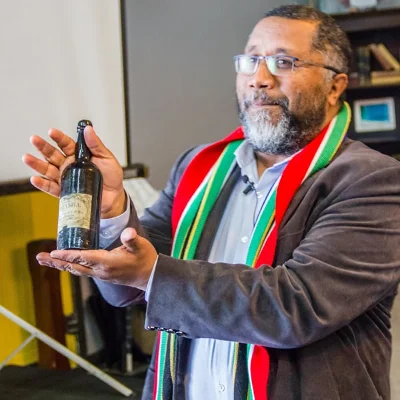 160 year old bottle of Groot Constantia Pontac wine returns to its origins